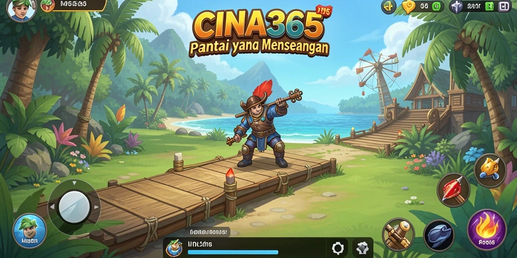 Tampilan gameplay CINA365 yang seru dan penuh warna.