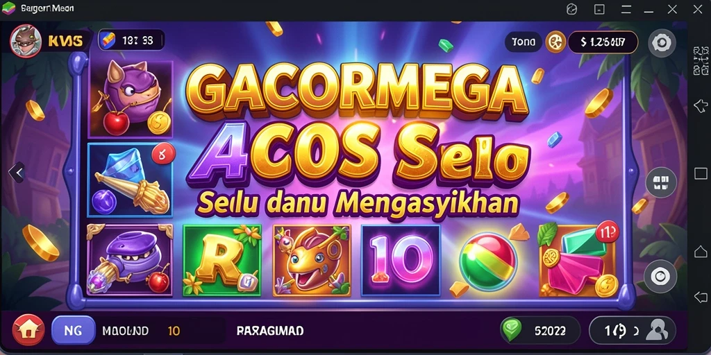 Tampilan gameplay seru dari GACORMEGA yang memukau.