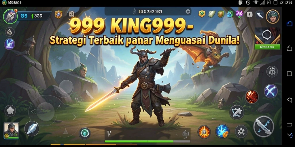 Screenshot utama KING999 menampilkan aksi strategi yang mendebarkan.