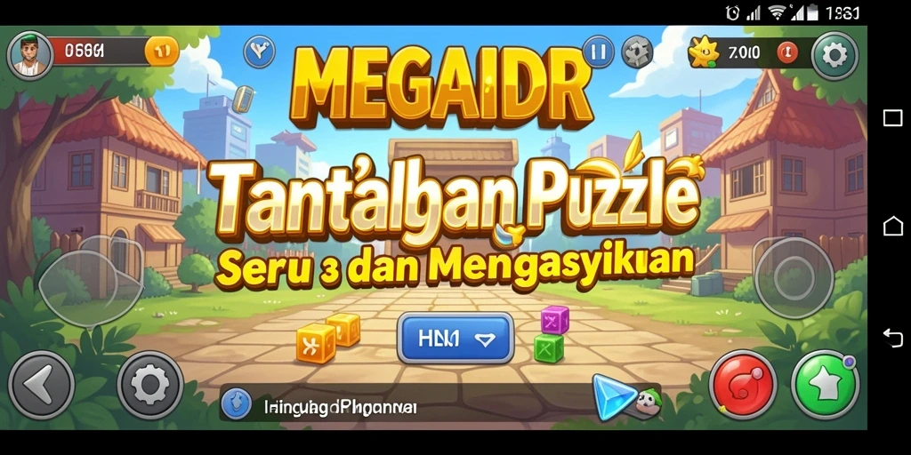 Tangkapan layar MEGAIDR menampilkan gameplay puzzle yang menarik.